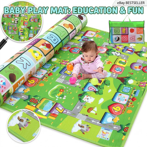 Crawling sided play - mat, kids
