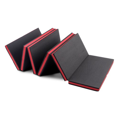 Six panel folding mat - six-panel, textured